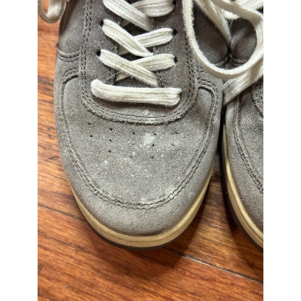 Rag & Bone Retro Runner Gray Suede Low Top Sneakers Womens 37.5 Gray White - Picture 2 of 7